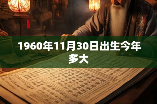 1960年11月30日出生今年多大