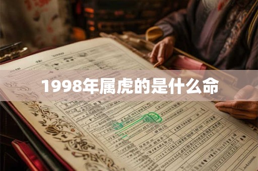 1998年属虎的是什么命