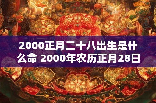 2000正月二十八出生是什么命 2000年农历正月28日阳历是多少