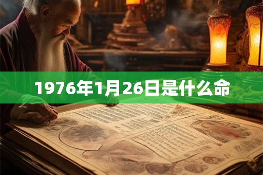 1976年1月26日是什么命