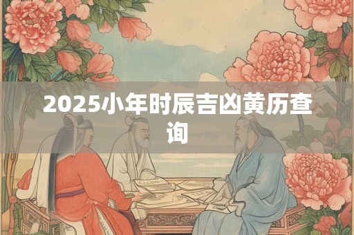 2025小年时辰吉凶黄历查询