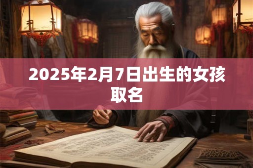 2025年2月7日出生的女孩取名