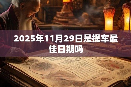 2025年11月29日是提车最佳日期吗