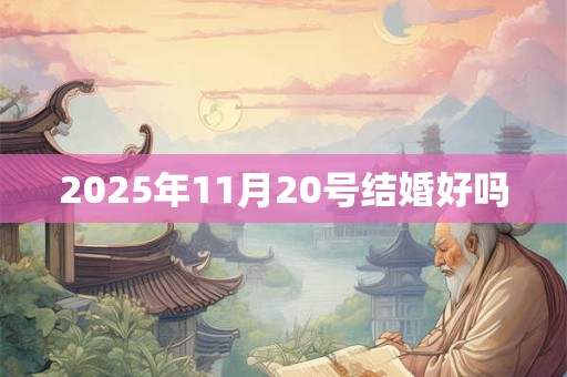 2025年11月20号结婚好吗