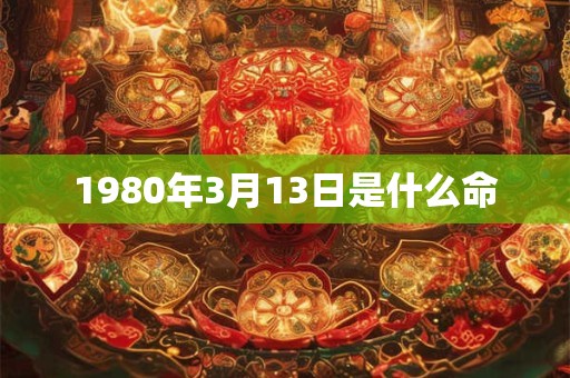 1980年3月13日是什么命