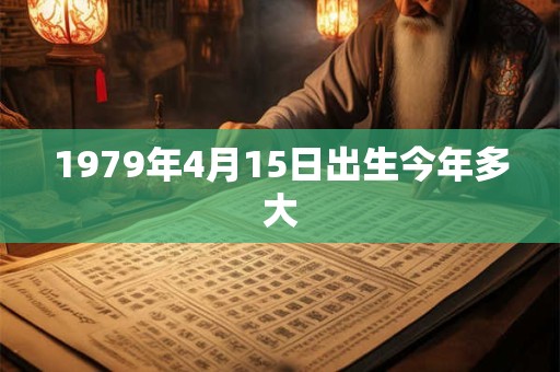 1979年4月15日出生今年多大