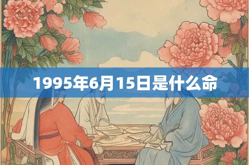 1995年6月15日是什么命