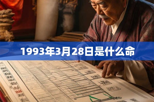 1993年3月28日是什么命 1993年3月28日是什么命