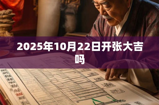 2025年10月22日开张大吉吗