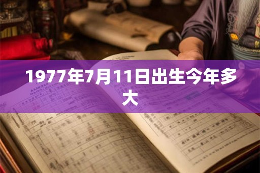 1977年7月11日出生今年多大
