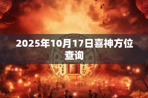 2025年10月17日喜神方位查询