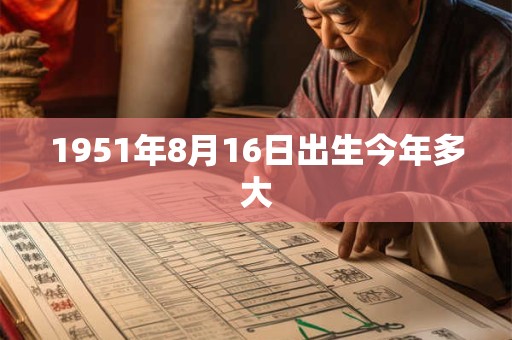 1951年8月16日出生今年多大