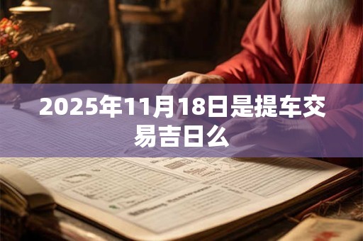 2025年11月18日是提车交易吉日么
