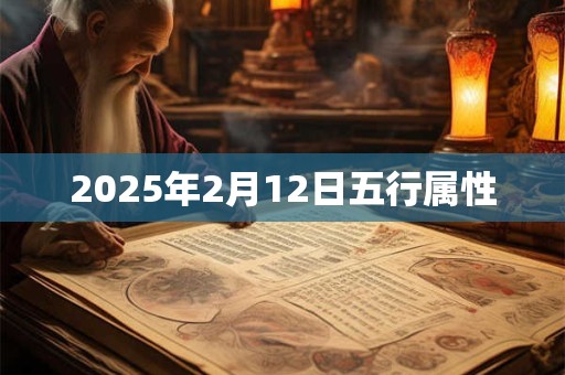 2025年2月12日五行属性