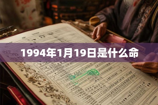 1994年1月19日是什么命