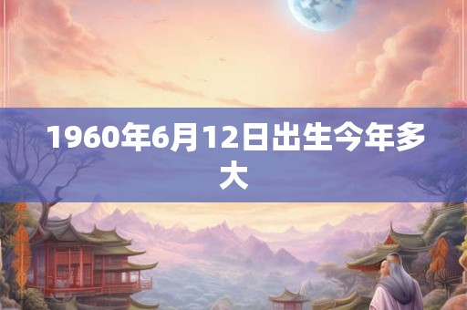 1960年6月12日出生今年多大