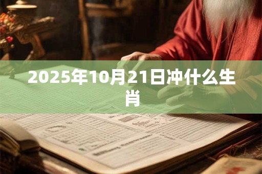2025年10月21日冲什么生肖