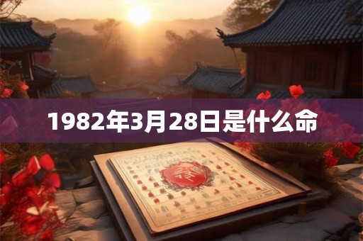 1982年3月28日是什么命