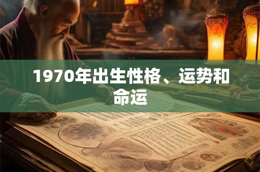1970年出生性格、运势和命运