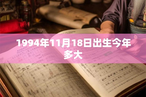 1994年11月18日出生今年多大