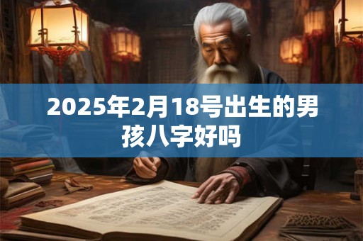 2025年2月18号出生的男孩八字好吗