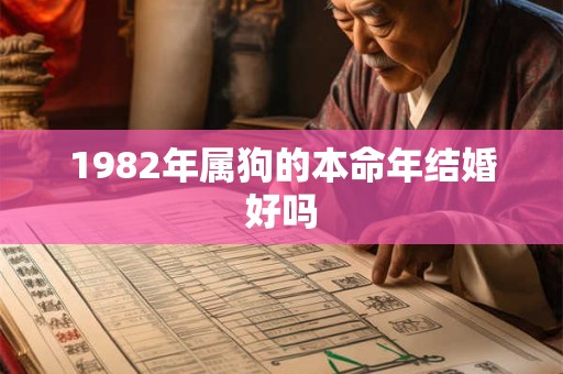 1982年属狗的本命年结婚好吗