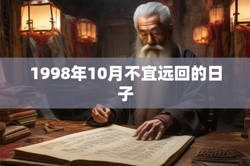 1998年10月不宜远回的日子