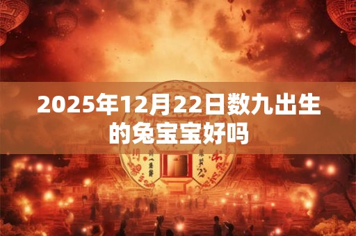 2025年12月22日数九出生的兔宝宝好吗