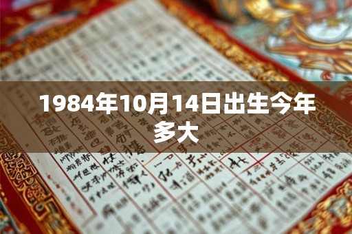 1984年10月14日出生今年多大