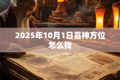 2025年10月1日喜神方位怎么找