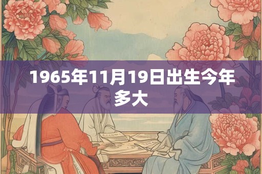1965年11月19日出生今年多大