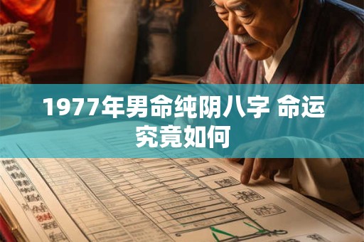 1977年男命纯阴八字 命运究竟如何