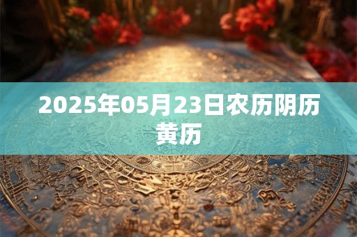 2025年05月23日农历阴历黄历