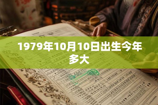 1979年10月10日出生今年多大