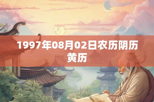1997年08月02日农历阴历黄历