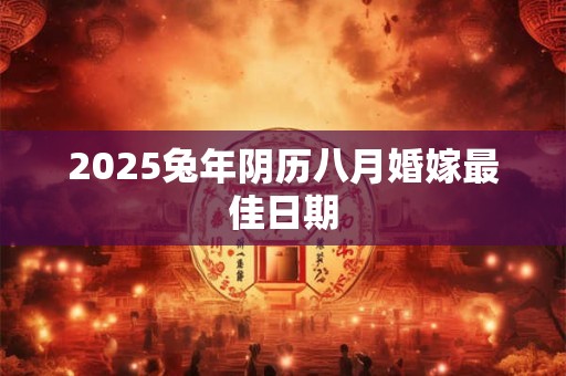 2025兔年阴历八月婚嫁最佳日期