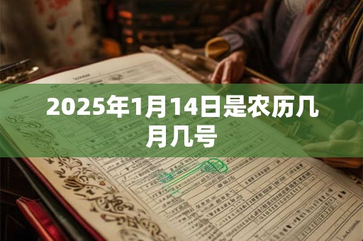 2025年1月14日是农历几月几号