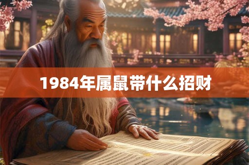 1984年属鼠带什么招财