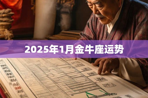 2025年1月金牛座运势