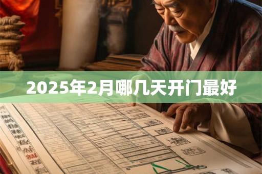 2025年2月哪几天开门最好