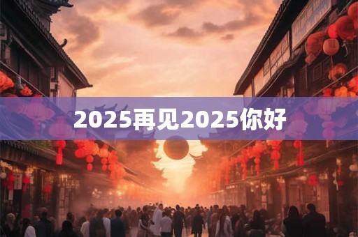 2025再见2025你好