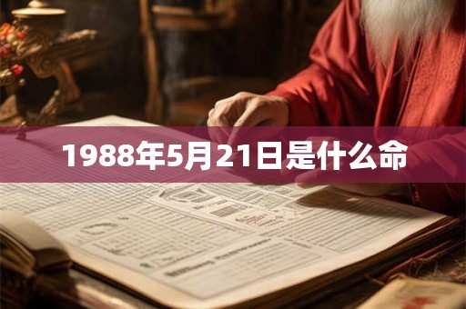 1988年5月21日是什么命