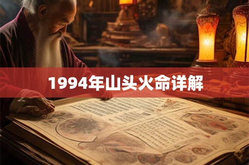 1994年山头火命详解