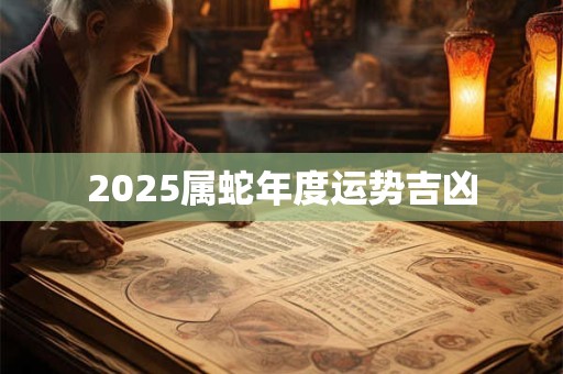 2025属蛇年度运势吉凶
