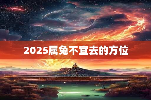 2025属兔不宜去的方位