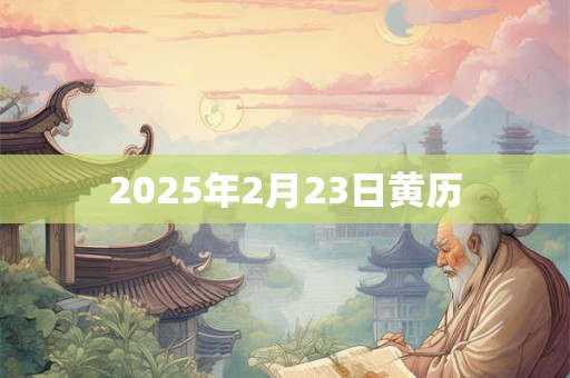 2025年2月23日黄历
