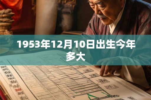 1953年12月10日出生今年多大