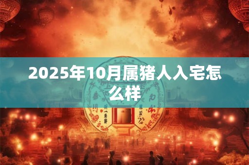 2025年10月属猪人入宅怎么样