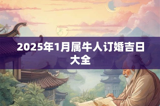 2025年1月属牛人订婚吉日大全