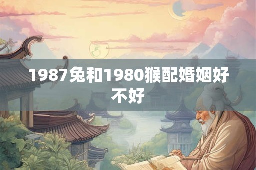 1987兔和1980猴配婚姻好不好